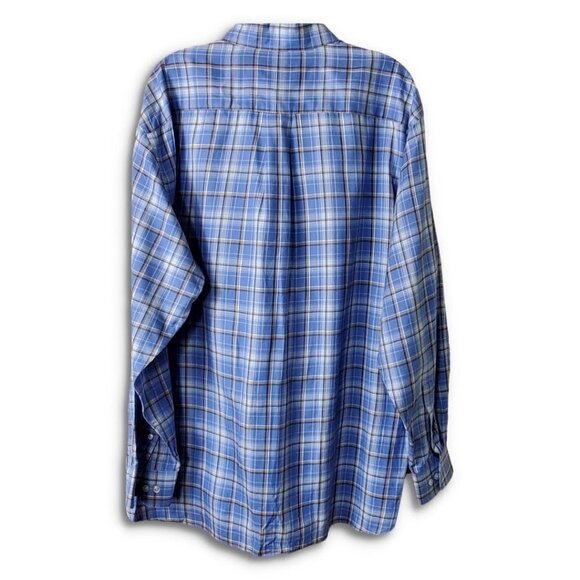💎206 Daniel Cremieux Plaid Long-Sleeve Button-Front Woven Shirt - Picture 4 of 8